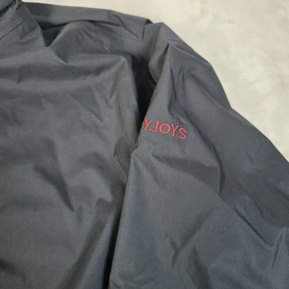 Footjoy Dryjoys Pullover Men’s Lg Black 1/4 Zip Long Sleeve Windbreaker Pullover - Picture 5 of 10